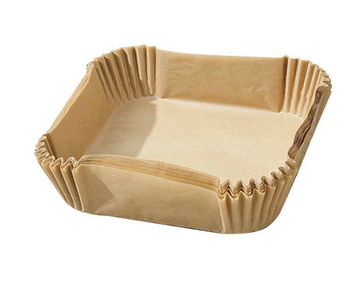 Inde Set 35 Bases Papel Airfryer Cuadradas 20 cm (24 Unidades)