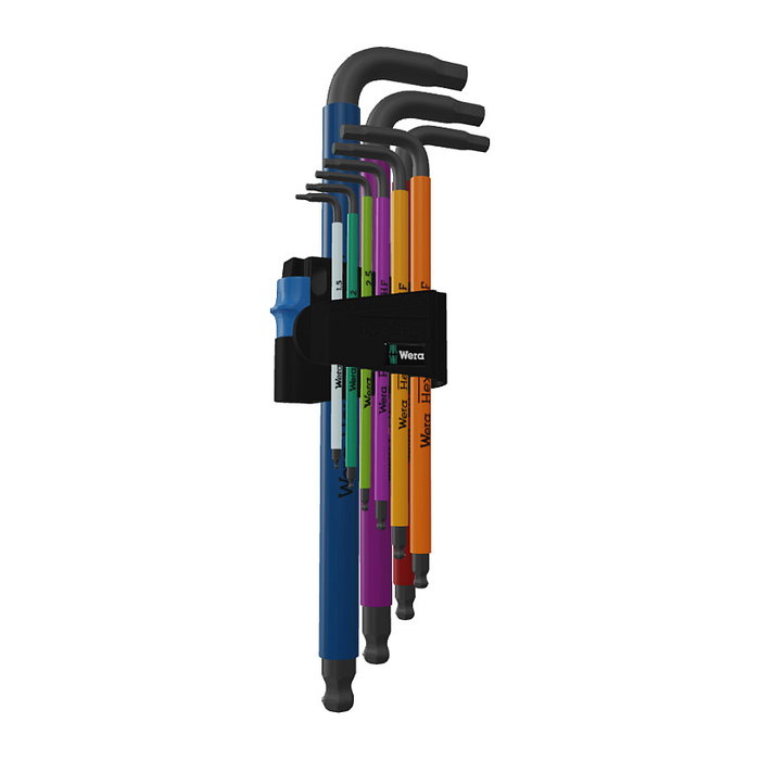Wera Juego de llaves allen Hex-Plus Blacklaser 9 piezas - Acero inoxidable métrico 1.5-10 mm