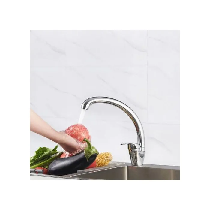 Edouard Rousseau Grifo Mezclador para Fregadero de Cocina Cromado con Caño Giratorio y Cartucho Cerámico de 35 mm - ROU3047404050979