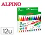Alpino Rotulador Duo Stamper Caja de 12 Unidades Colores Surtidos Punta Fina