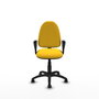 PIQUERAS Y CRESPO Silla de oficina Aýna Amarillo con Similpiel