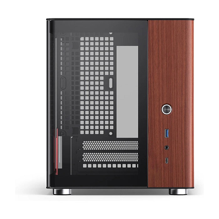 Jonsbo TK-0 Mini-Tower Mini-ITX con Vidrio Templado y Madera - negro