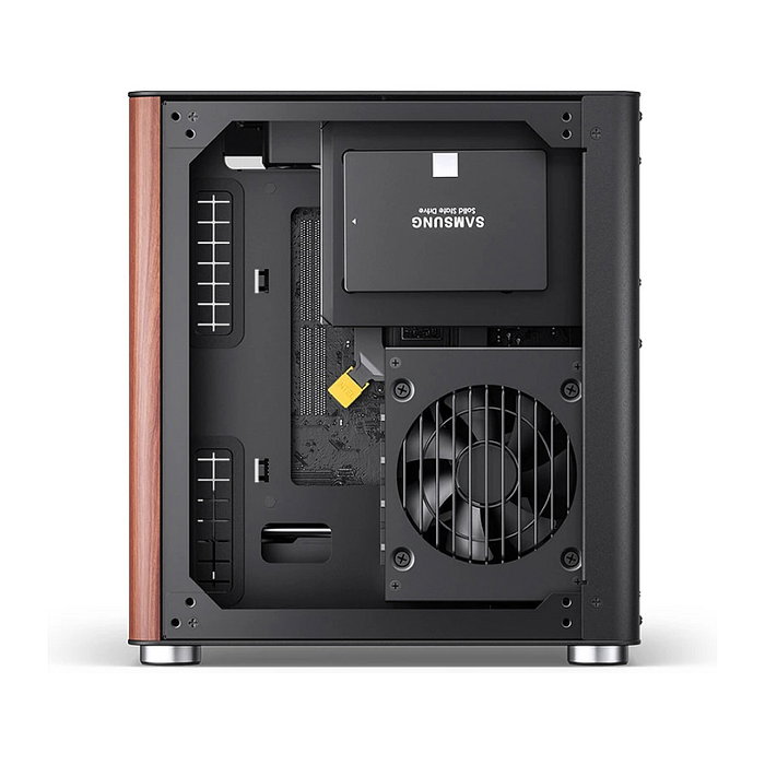 Jonsbo TK-0 Mini-Tower Mini-ITX con Vidrio Templado y Madera - negro