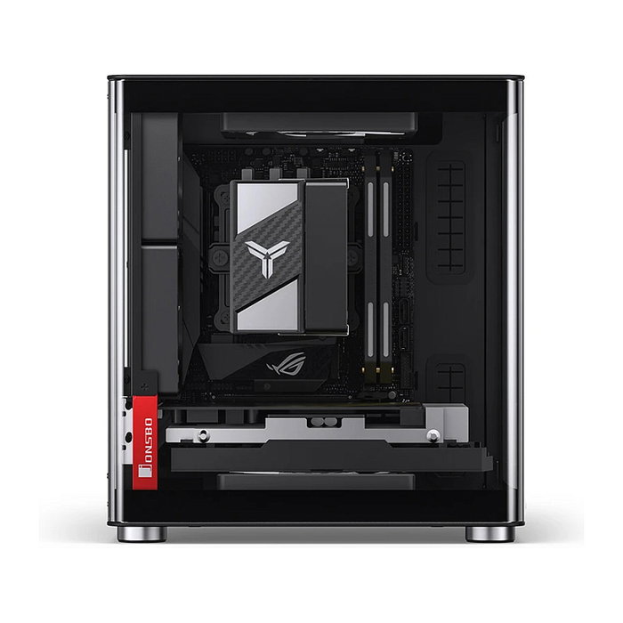 Jonsbo TK-0 Mini-Tower Mini-ITX con Vidrio Templado y Madera - negro