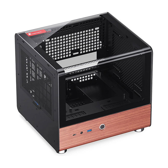 Jonsbo TK-0 Mini-Tower Mini-ITX con Vidrio Templado y Madera - negro