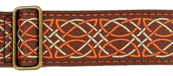 Correa Gaucho Auténtico Deluxe Tradicional para Guitarra 50 mm Hebilla Latón Br/Or