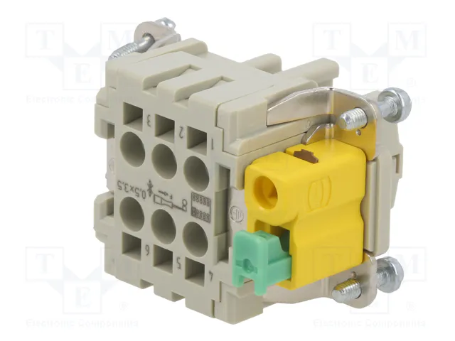 HARTING Han® ES Hembra 6B PE-CC Plantilla de contacto