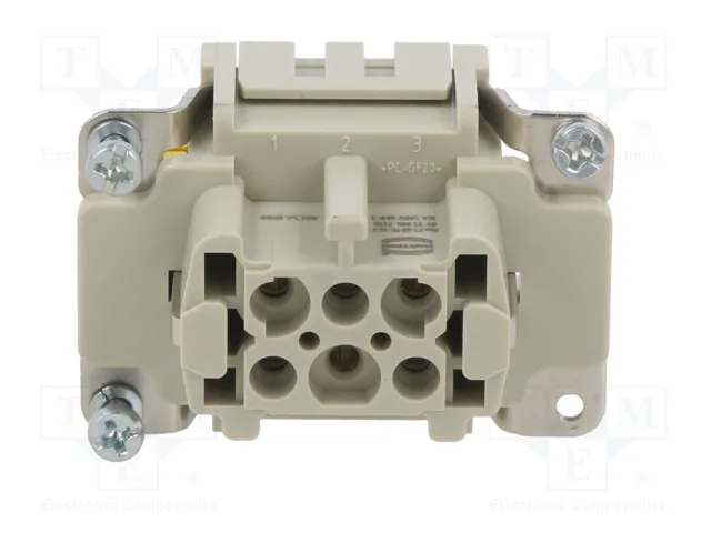 HARTING Han® ES Hembra 6B PE-CC Plantilla de contacto
