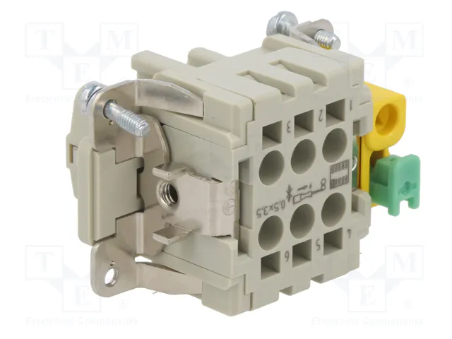 HARTING Han® ES Hembra 6B PE-CC Plantilla de contacto