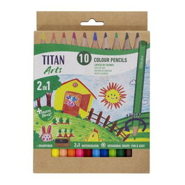 Lapices Acuarelables Titan Arts Creative Estuche De 10