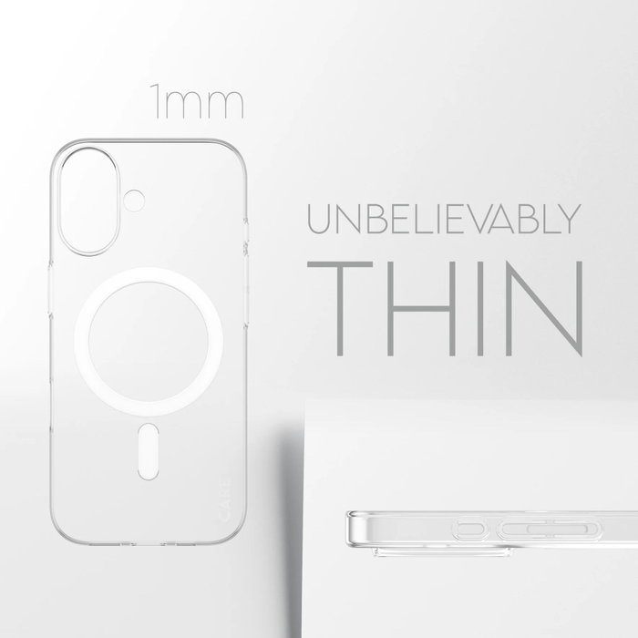 PanzerGlass CARE SL1M Funda Transparente con MagSafe para iPhone 17