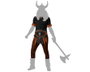 Disfraz Vikingo Adulto Hombre con Camiseta, Cinturón y Pantalón Largo - Negro - Talla XS-S - Poliéster