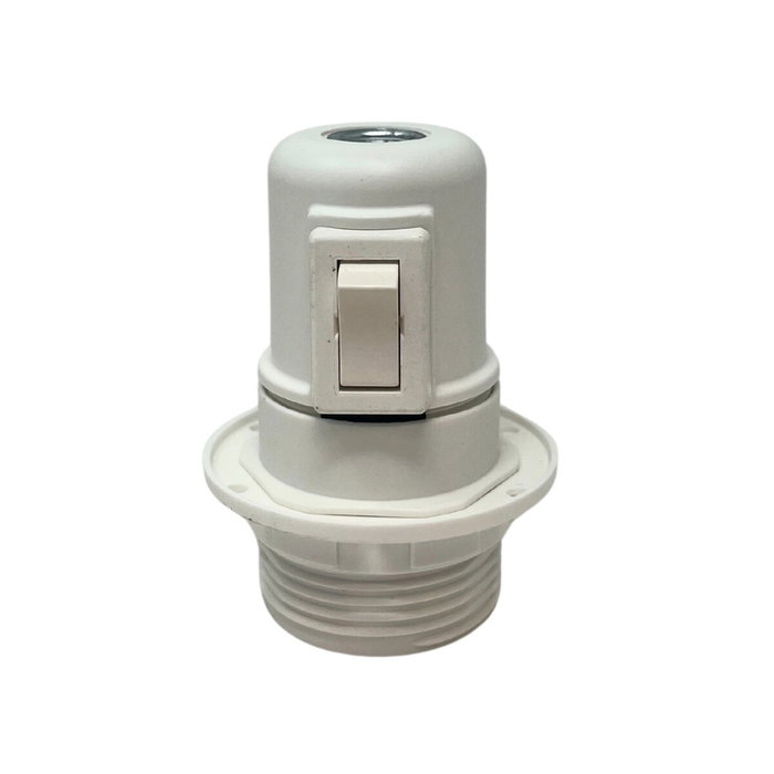 Arditi Portalámparas E27 Blanco con Interruptor y Arandela Arditi Portalámparas E27 Blanco con Interruptor y Arandela