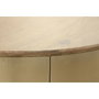 DKD Home Decor Mesa de Centro Mango y Latón 90x90x45cm Dorado