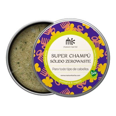 MAISON KARITE Champu Solido Acond. Zerowaste Pastilla 75Gr Lata