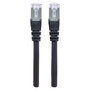 Intellinet Patch Cable de Red Cat6A 3 m Negro, Cobre S/FTP LSZH, RJ45 Macho a Macho Chapado en Oro, 10 Gbit/s