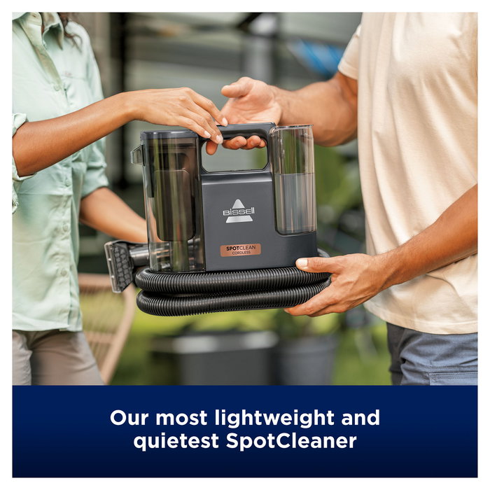 Bissell SpotClean Cordless 3681N Limpiador de tapicería a mano portátil sin cable, 25 m2/h, 0.9L, negro