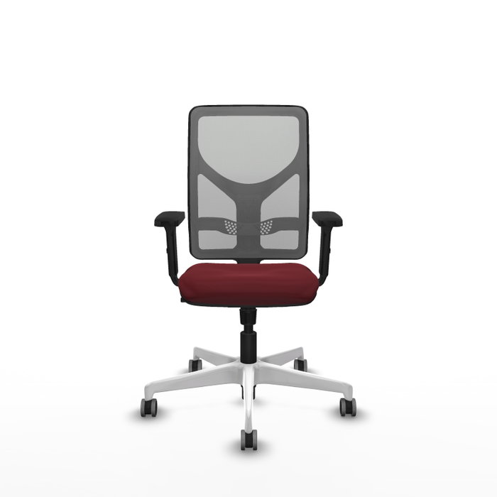 PIQUERAS Y CRESPO Silla de oficina Motilla con mecanismo Sincro, Granate y Gris PIQUERAS Y CRESPO Silla de oficina Motilla con mecanismo Sincro, Granate y Gris