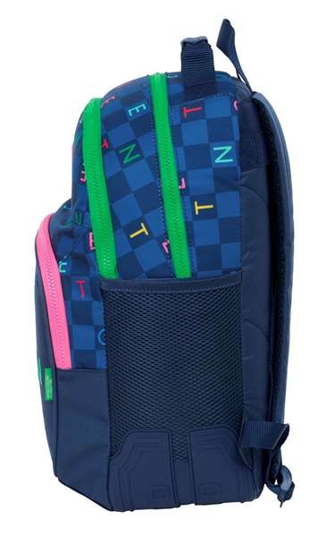 Safta Mochila Benetton Damero 20L Adaptable a Carro