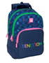 Safta Mochila Benetton Damero 20L Adaptable a Carro