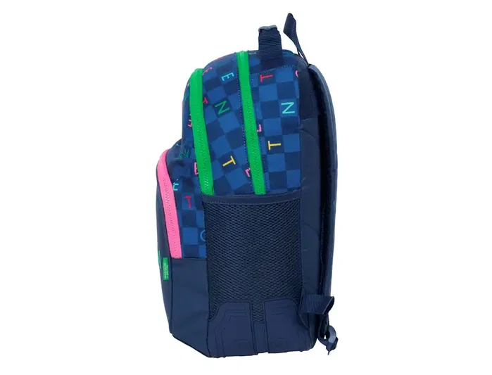Safta Mochila Benetton Damero 20L Adaptable a Carro