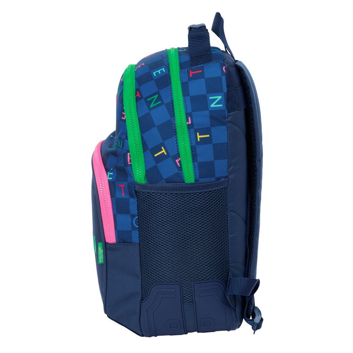 Safta Mochila Benetton Damero 20L Adaptable a Carro
