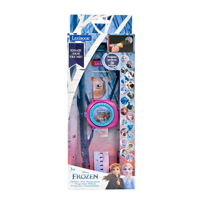 Lexibook Reloj Digital Proyector Disney Frozen Dmw050Fz Con Mensajes Codificados Para Niños