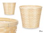 Ibergarden Cubre Macetas Redondo Bambú Trenzado 31 cm x 31 cm x 28 cm Natural (Set de 12)