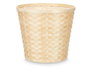 Ibergarden Cubre Macetas Redondo Bambú Trenzado 31 cm x 31 cm x 28 cm Natural (Set de 12)