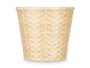 Ibergarden Cubre Macetas Redondo Bambú Trenzado 31 cm x 31 cm x 28 cm Natural (Set de 12)
