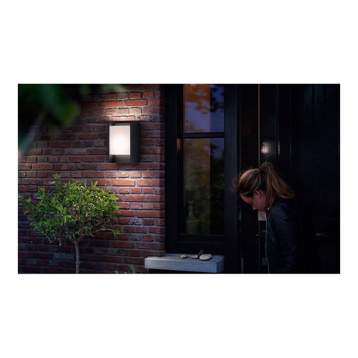 Philips Aplique LED Arbour 6W 600lm 4000K Aluminio Antracita IP44 Pared