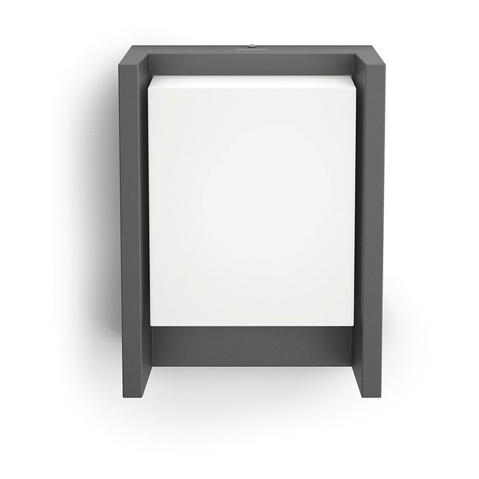 Philips Aplique LED Arbour 6W 600lm 4000K Aluminio Antracita IP44 Pared