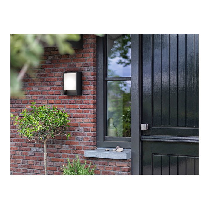 Philips Aplique LED Arbour 6W 600lm 4000K Aluminio Antracita IP44 Pared