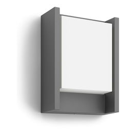Philips Aplique LED Arbour 6W 600lm 4000K Aluminio Antracita IP44 Pared