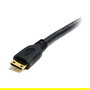 StarTech Cable HDMI de Alta Velocidad con Ethernet 0.5m, HDMI a HDMI Mini (M/M) para Transmision de Video y Audio