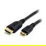 StarTech Cable HDMI de Alta Velocidad con Ethernet 0.5m, HDMI a HDMI Mini (M/M) para Transmision de Video y Audio