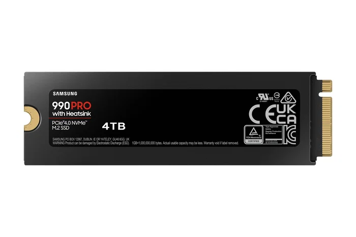 SAMSUNG 990 PRO Heatsink 4TB M.2 NVMe SAMSUNG 990 PRO Heatsink 4TB M.2 NVMe