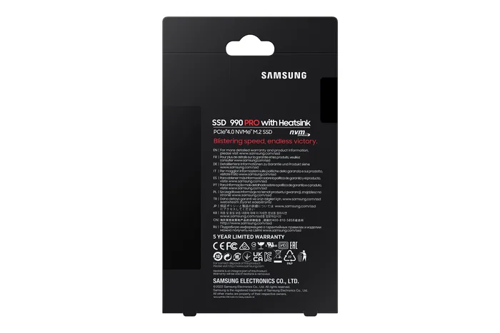 SAMSUNG 990 PRO Heatsink 4TB M.2 NVMe SAMSUNG 990 PRO Heatsink 4TB M.2 NVMe