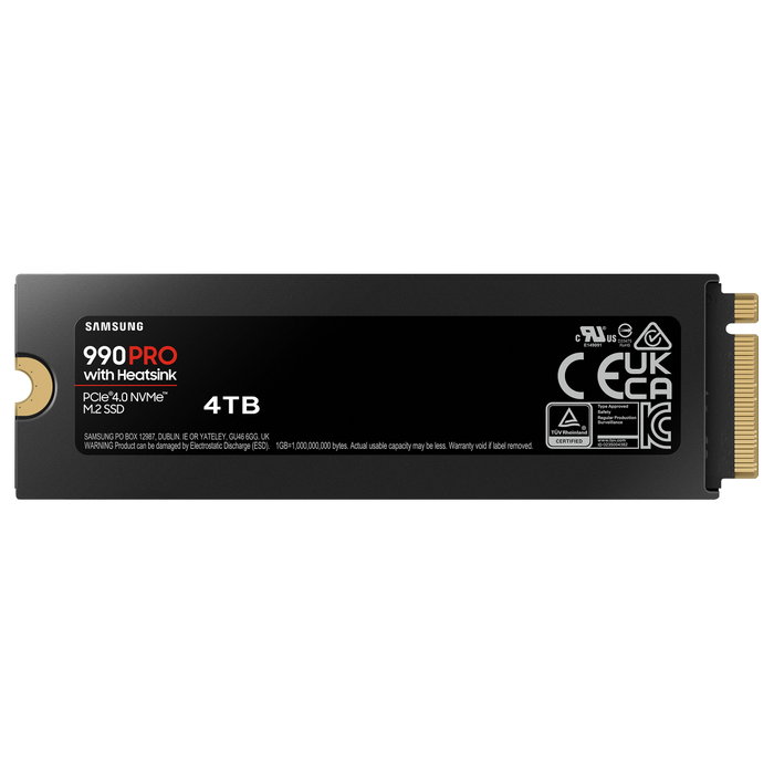 SAMSUNG 990 PRO Heatsink 4TB M.2 NVMe SAMSUNG 990 PRO Heatsink 4TB M.2 NVMe