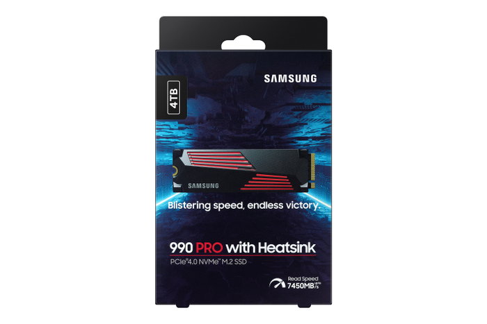 Samsung 990 PRO Heatsink 4 TB M.2 NVMe