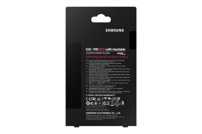 Samsung 990 PRO Heatsink 4 TB M.2 NVMe