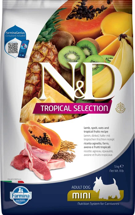 Farmina N&D Tropical Selection Mini Cordero para Perro Pienso 5 kg Farmina N&D Tropical Selection Mini Cordero para Perro Pienso 5 kg