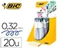 Bic Bolígrafo Cuatro Colores Shine Colores Metalizados Punta 1 mm Expositor