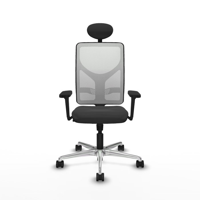 PIQUERAS Y CRESPO Silla de oficina Motilla con mecanismo Sincro, Gris oscuro y Blanco PIQUERAS Y CRESPO Silla de oficina Motilla con mecanismo Sincro, Gris oscuro y Blanco