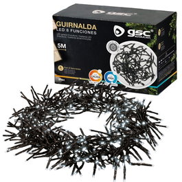 GSC Evolution Guirnalda LED 5M 500LEDs 8 funciones Luz fría
