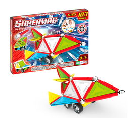 Supermag Juego de Construcción Magnética con 103 Piezas
