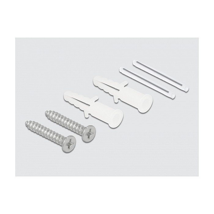 DeLOCK 86844 Caja de conexión de fibra óptica para montaje en pared, Blanco