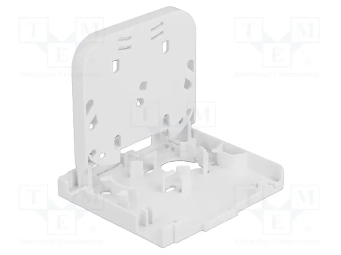 DeLOCK Caja de conexión de fibra óptica para montaje en pared, 1 x SC Simplex o LC Duplex, Blanco