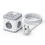 Ewent EW3863 Regleta de Torre con 3 Tomas Schuko y 4 Puertos USB