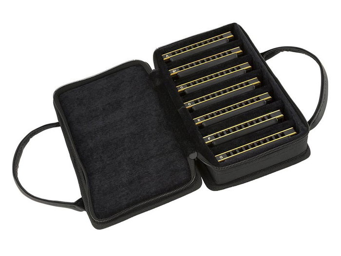 Fender Blues DeVille Set de 7 Armónicas Diatónicas con Estuche Fender Blues DeVille Set de 7 Armónicas Diatónicas con Estuche